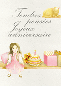 Tendres pens&eacute;es pour un joyeux anniversaire